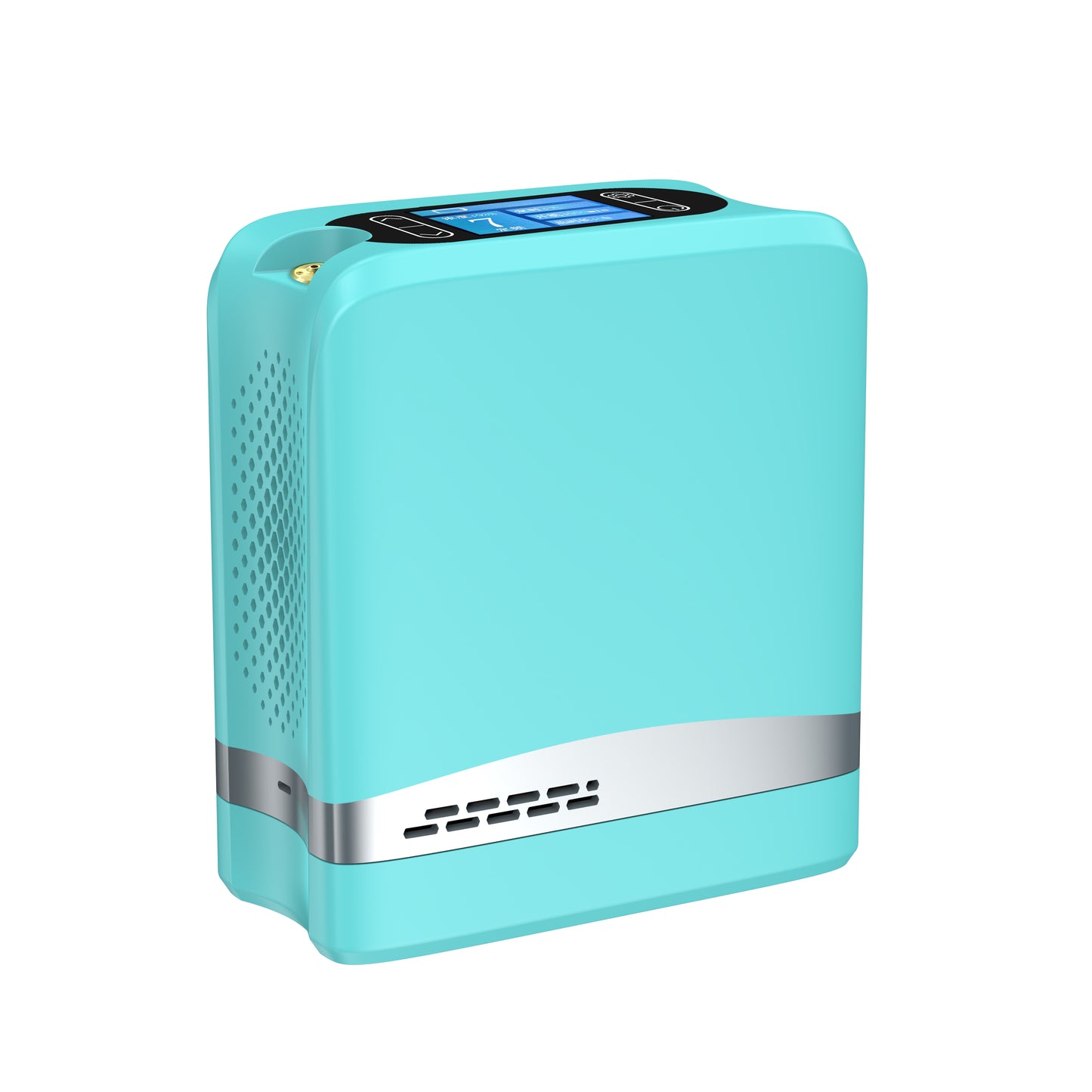 DEDAKJ Concentrador de oxígeno pequeño y portátil 7 L/min 93 % de oxígeno de alta pureza con batería recargable, máquina compacta generadora de oxígeno para uso doméstico y exterior