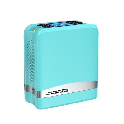 DEDAKJ Concentrador de oxígeno pequeño y portátil 7 L/min 93 % de oxígeno de alta pureza con batería recargable, máquina compacta generadora de oxígeno para uso doméstico y exterior