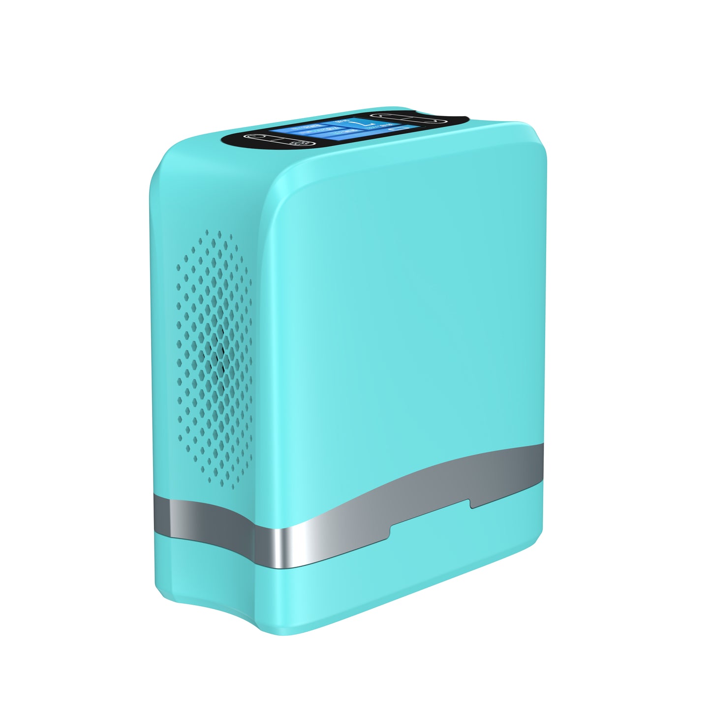 DEDAKJ Concentrador de oxígeno pequeño y portátil 7 L/min 93 % de oxígeno de alta pureza con batería recargable, máquina compacta generadora de oxígeno para uso doméstico y exterior