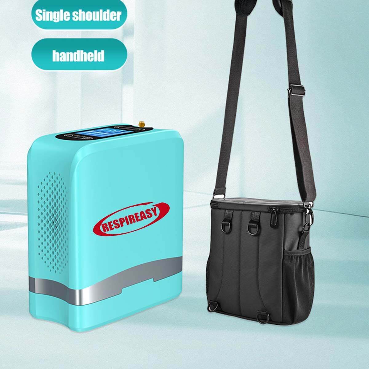 DEDAKJ Small Portable Oxygen Concentrator 7 L/min 93% High Pure Oxygen Rechargeable Battery Powered Compact Oxygen Making Machine for Home & Outdoor Use