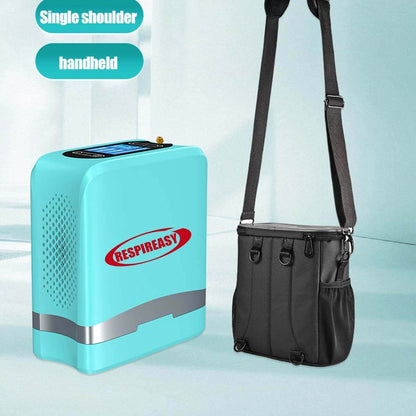 7 Liter Mini Mobile Oxygen Concentrator High Purity Travel Use Rechargeable Oxygen Generator Portable O2 Making Machine with Shoulder Carrying Bag