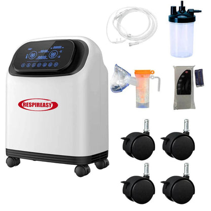 Compre un concentrador de oxígeno doméstico de 9 litros, generador de O2 de flujo continuo para terapia respiratoria. 