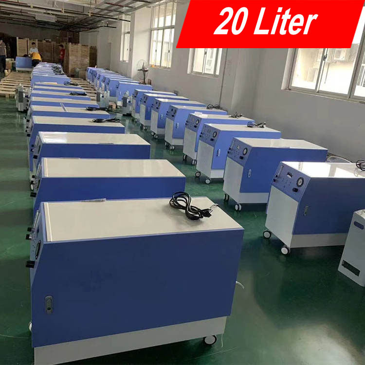 DEDAKJ High Concentration Stationary 10-20 Liters Oxygen Concentrator Hyperbaric Oxygen Therapy for COPD Breathing Hospital Continuous Flow Rate Oxygen Generator O2 Making Machine concentrador de oxígeno 110V/220V DE-T10