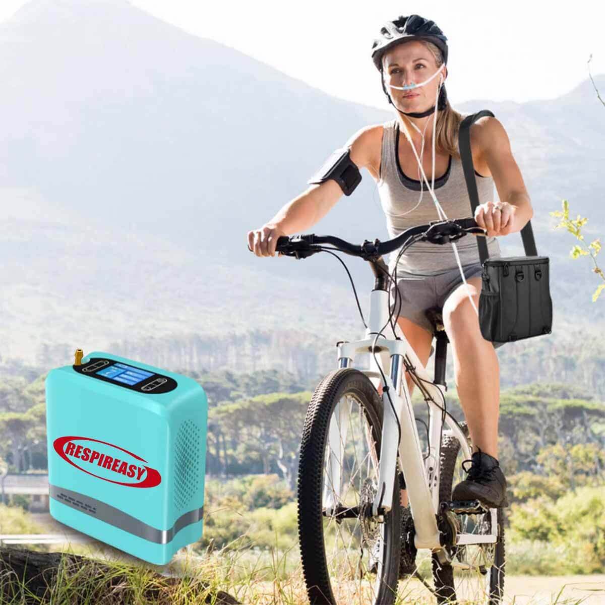 DEDAKJ Small Portable Oxygen Concentrator 7 L/min 93% High Pure Oxygen Rechargeable Battery Powered Compact Oxygen Making Machine for Home & Outdoor Use