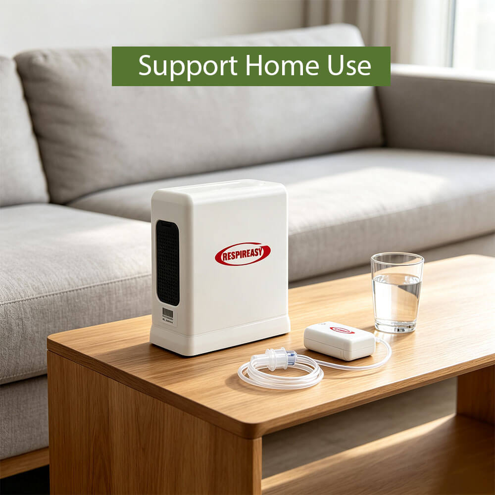 Lightweight 2.4lbs Portable DEDAKJ Oxygen Concentrator 1-6L/Min 95% Purity Air O2 Making Generator Machine for Travel Outgoing