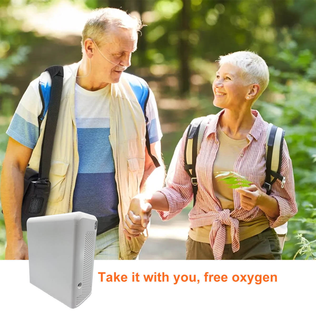 1.1kg Lightweight Portable Travel Oxygen Concentrator 1-6L Mini O2 Generator Battery Powered Oxygen Making Machine with Backpack