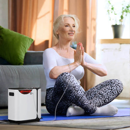 Buy DEDAKJ Portable Oxygen Concentrators 8 Liters Continuous Flow Oxygen Generator O2 Breathing Equipment for Home Personal Care 110V/220V