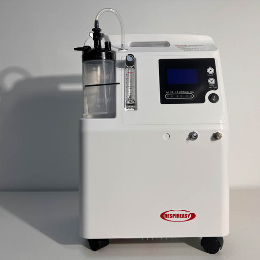 Buy FDA Approved Medical Grade Oxygen Concentrator RESPIREASY dedakj 5-10 Liters Continuous Flow O2 Generator for Home Therapy, 72-Hour Operation, Night & COPD Support