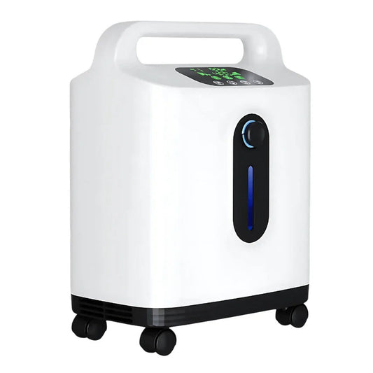 DEDAKJ 9 Liters Continuous Flow Oxygen Concentrator 93% Concentration O2 Making Machine Portable for Personal Breathing Care
