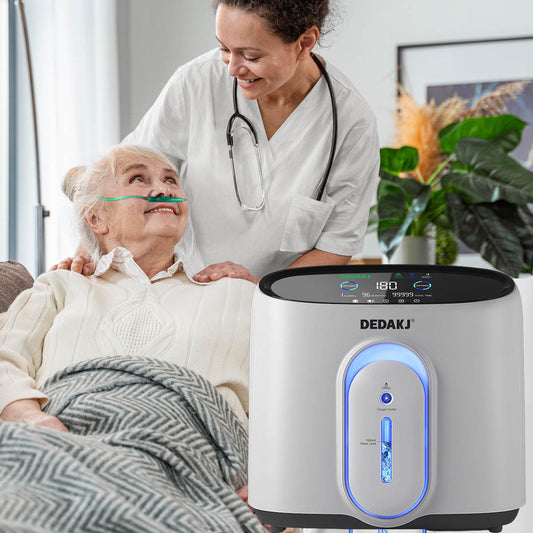 High Quality Portable 8 Liter Oxygen Concentrator Home Continuous Flow O2 Therapy Supply Concentrador De Oxigeno DEDAKJ Oxygene Concentrator