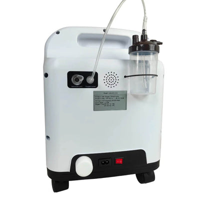 DEDAKJ Portable 1-9L Adjustable Continuous Flow Oxygen Generator Home Breathing Therapy Use Oxygen Concentrator with 93% High Purity
