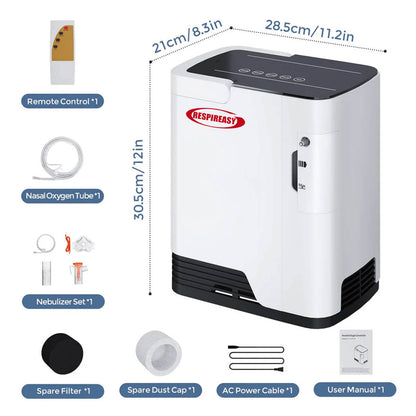 DEDAKJ Oxygen Concentrator 7L/min Adjustable Personal Care Portable Oxygen Making Machine for Home Use