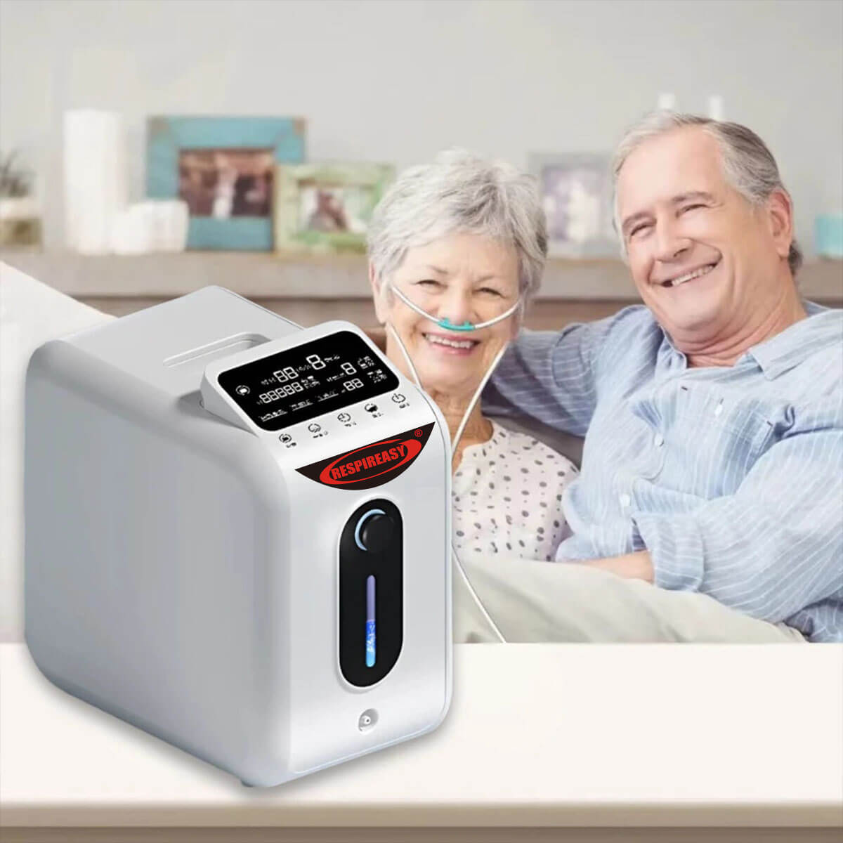 2025 For Sale 8LPM Oxygen Concentrator Continuous Flow Portable 1- 8 Liters O2 Machine Home Oxygen Supply Medical Oxy Therapy Equipment Maquina De Oxigenoterapia