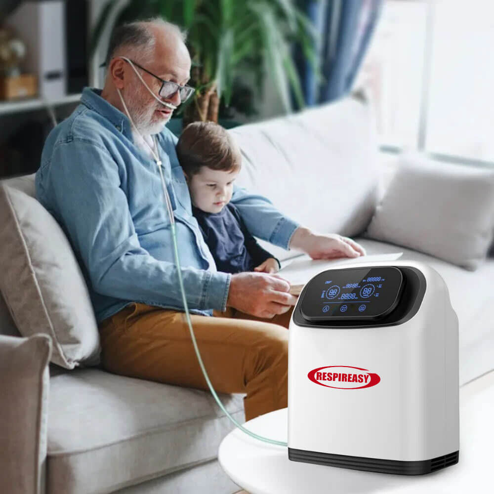 Buy 9L Oxygen Concentrator dedakj Adjustable Continuous O2 93% Purity Portable High Concentration Oxygen Machine with Atomization Voice Low Noise
