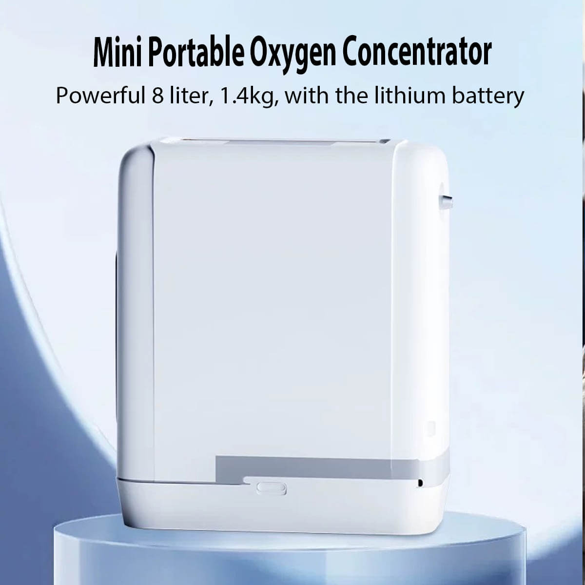 👍👍👍1-7 Liters Handheld Portable Battery Oxygen Concentrator DEDAKJ KPA 93% High Purity Oxygen Concentration Generator Small Size for Car Travel Use