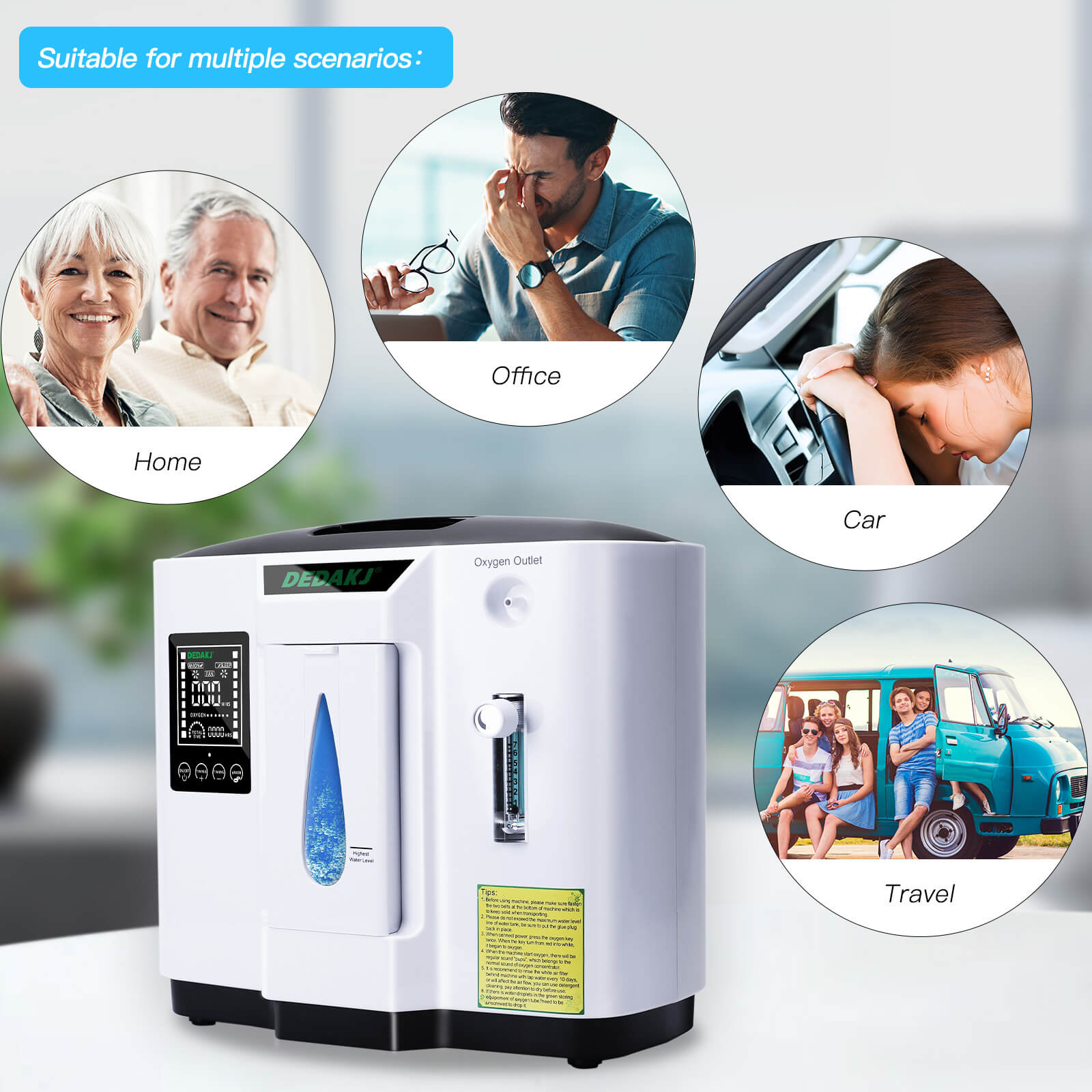 DEDAKJ Oxygen Concentrator DE-1A