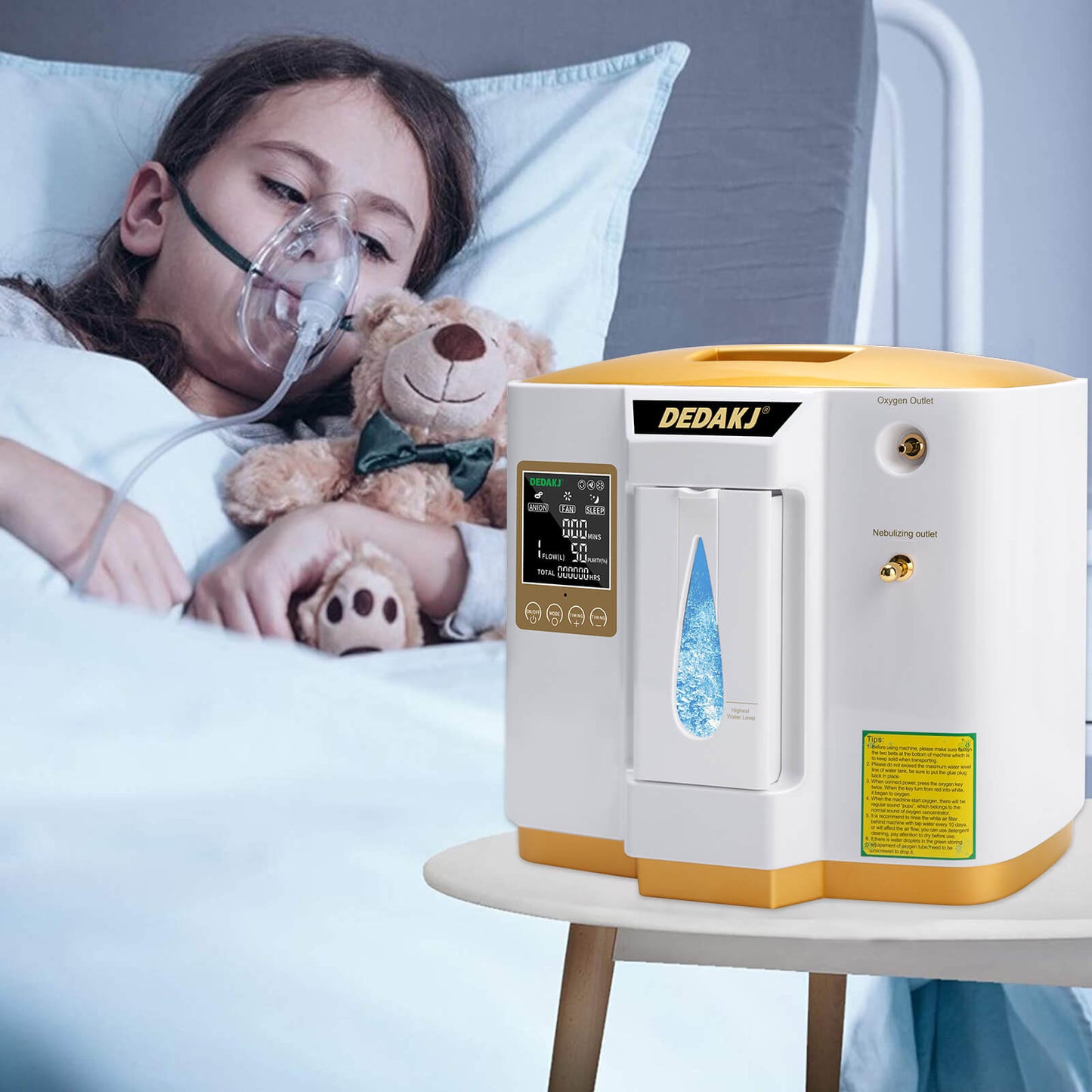 DEDAKJ Oxygen Concentrator DE-1LW