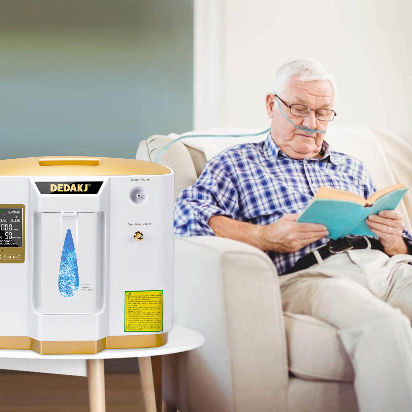 DEDAKJ Oxygen Concentrator DE-1LW