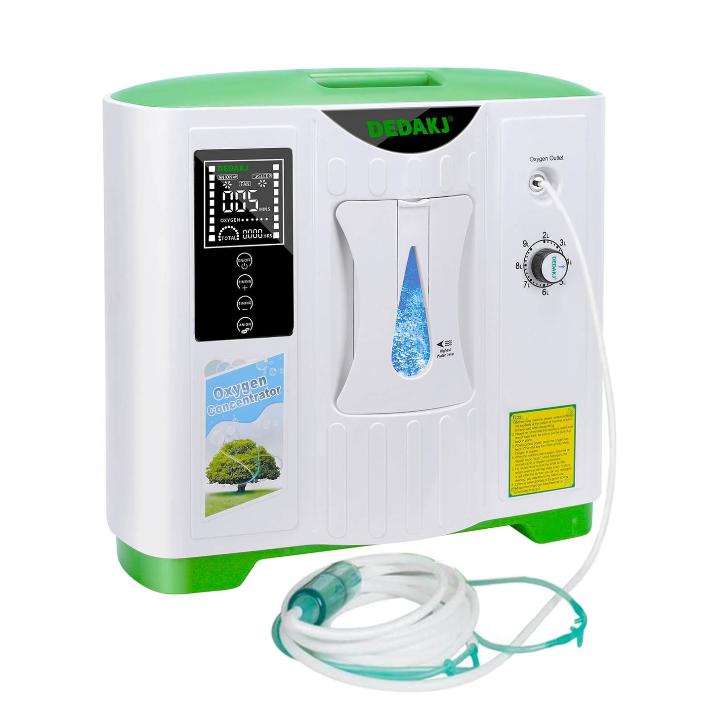 Buy 9 Liter Household Oxygen Concentrator DEDAKJ O2 Maker Machine Continuous Flow Portable Oxygen Concentrator Maquina De Oxigenoterapia Low Price in USA Canada