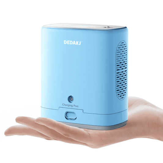DEDAKJ Handheld Mini Portable Oxygen Cocnentrator 3 Liter Mobile Lightweight Continues Oxygen Making Generator Machine for Outdoor Travel Shopping, with Rechargeable Lithium Battery and Backpack
