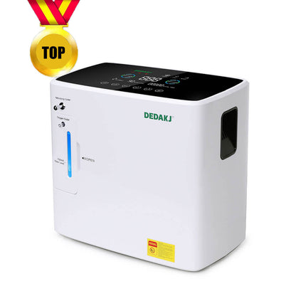 Comprar DEDAKJ 2-9 LPM Concentrador de oxígeno doméstico Generador de oxígeno de flujo continuo Máquina portátil para fabricar oxígeno DE-2SW 