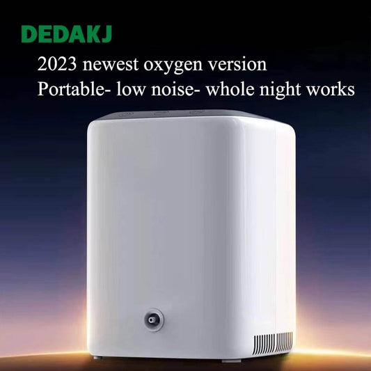 2024 Newest DEDAKJ Portable Oxygen Concentrator Continuous Flow 7 LPM Oxygen Making Machine Mini Lightweight Car Use Oxygen Generator for Home