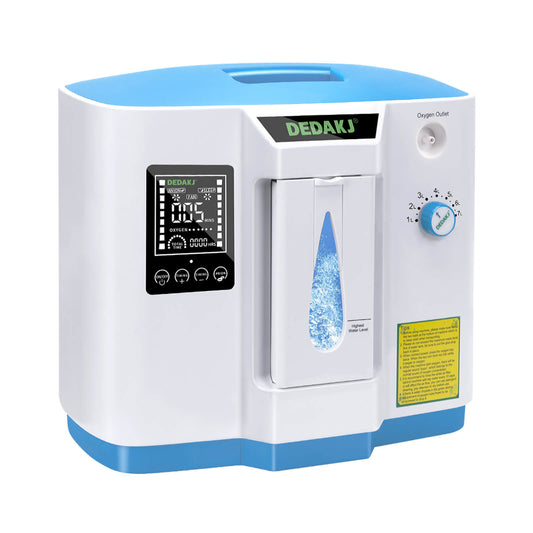 Buy DEDAKJ 7 Liter Continuous Flow Oxygen Concentrator DE-1A 1B ddt Portable Oxygen Generator Machine for Home Oxygen Therapy