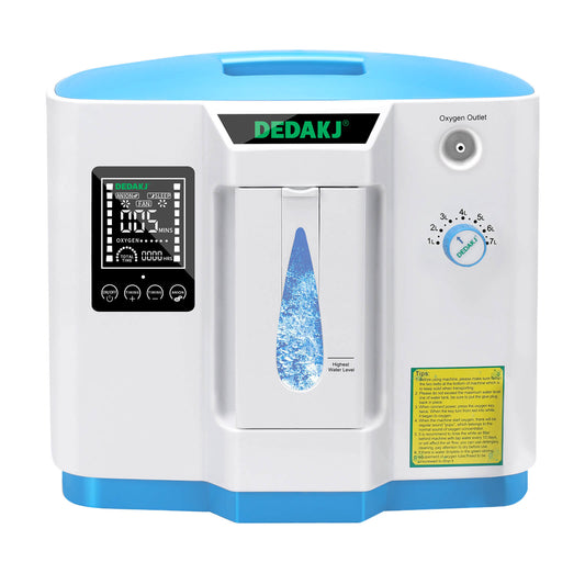 Buy DEDAKJ 7 Liter Continuous Flow Oxygen Concentrator DE-1A 1B ddt Portable Oxygen Generator Machine for Home Oxygen Therapy