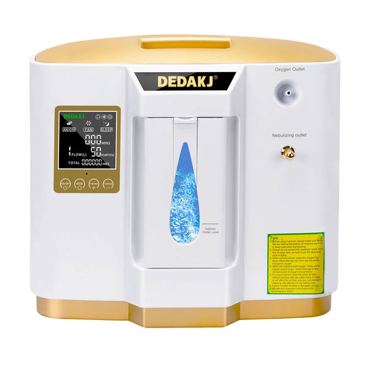 DEDAKJ Portable Continuous Flow Oxygen Concentrator O2 Generator 7liter Home Oxygen Breathing Concentrador De Oxígeno with Nebulizer Function