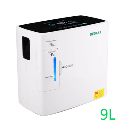 Comprar DEDAKJ 2-9 LPM Concentrador de oxígeno doméstico Generador de oxígeno de flujo continuo Máquina portátil para fabricar oxígeno DE-2SW 