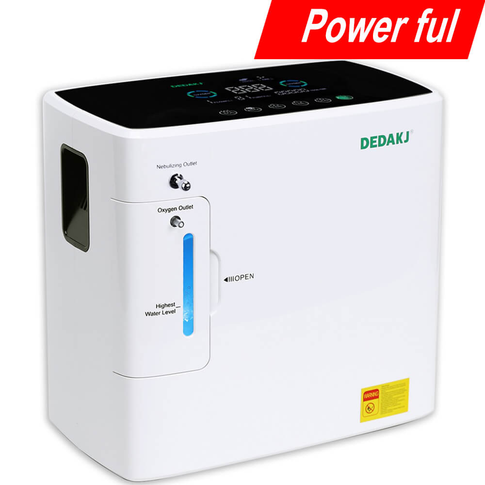 Concentrador de oxígeno de pureza doméstica de flujo continuo de 9 LPM Concentrador portátil de O2 portátil para terapia de respiración médica (DEDAKJ Store Supplier, Stock in USA Canada)