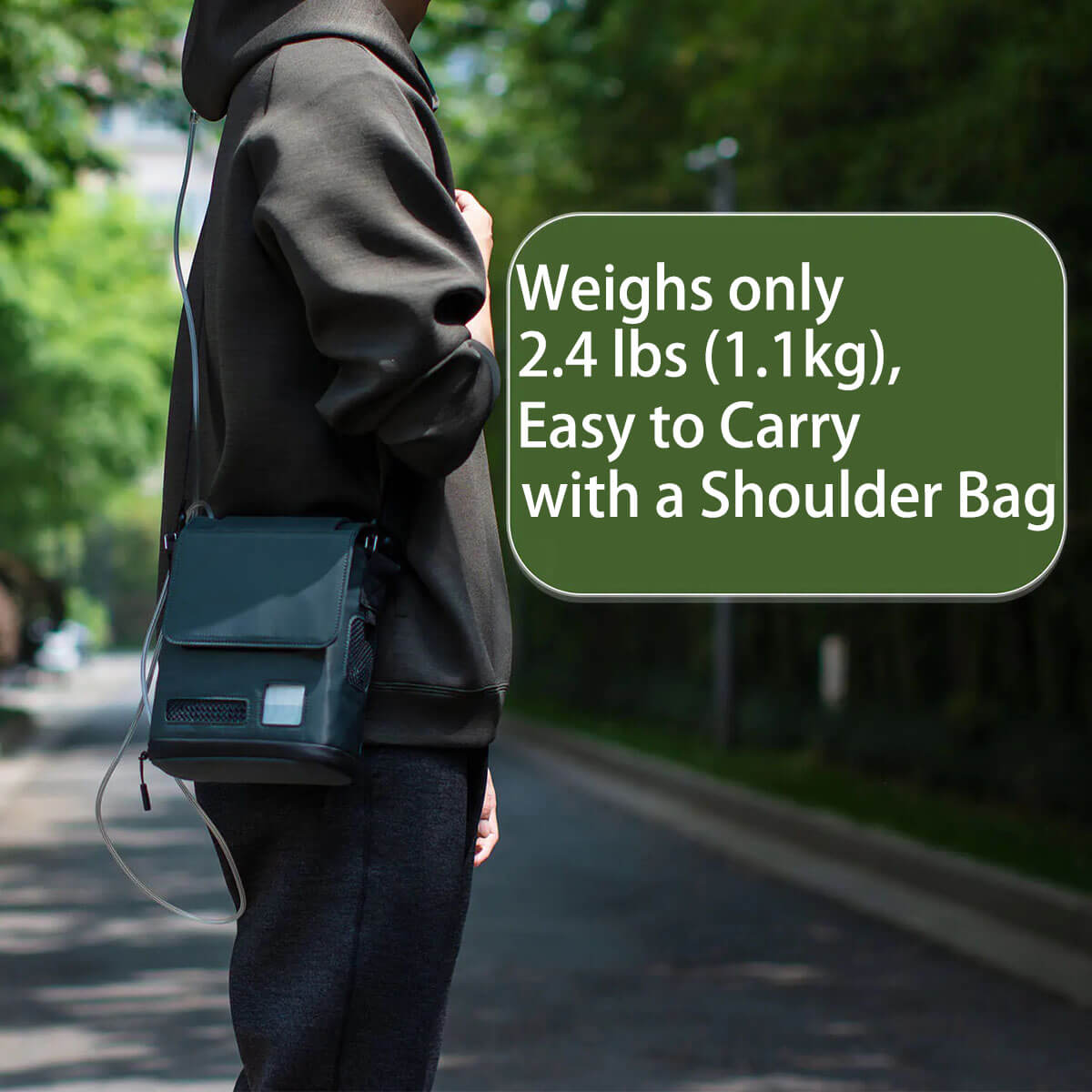 Lightweight 2.4lbs Portable DEDAKJ Oxygen Concentrator 1-6L/Min 95% Purity Air O2 Making Generator Machine for Travel Outgoing