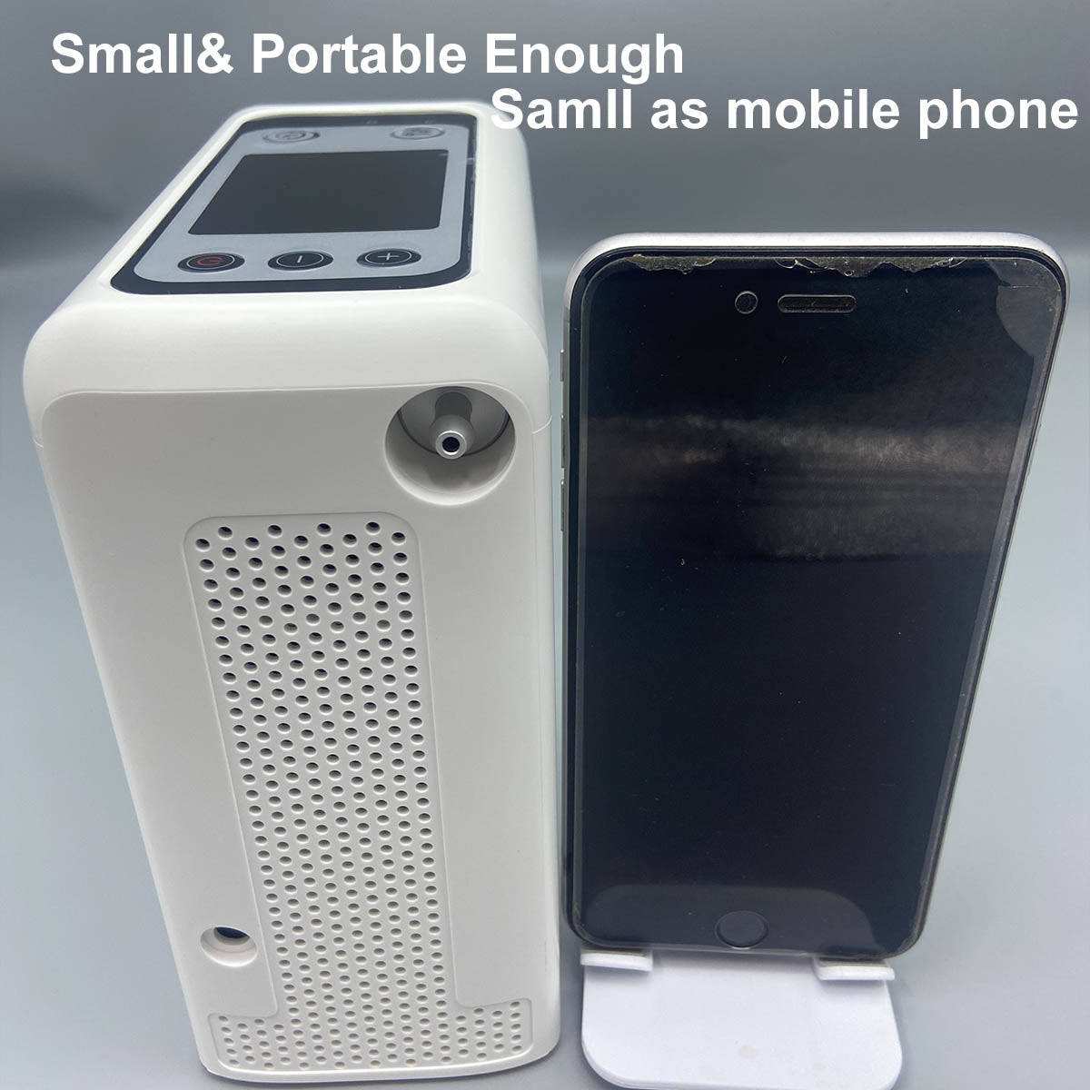 Compre Concentrador de oxígeno recargable portátil compacto de 3 litros, máquina generadora de oxígeno O2 de flujo continuo para viajes con paquete 