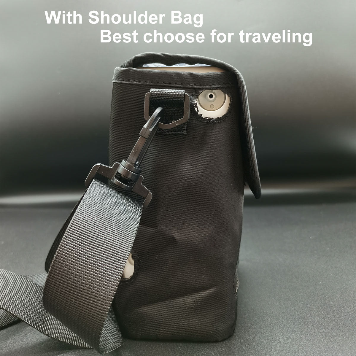 Compre Concentrador de oxígeno recargable portátil compacto de 3 litros, máquina generadora de oxígeno O2 de flujo continuo para viajes con paquete 