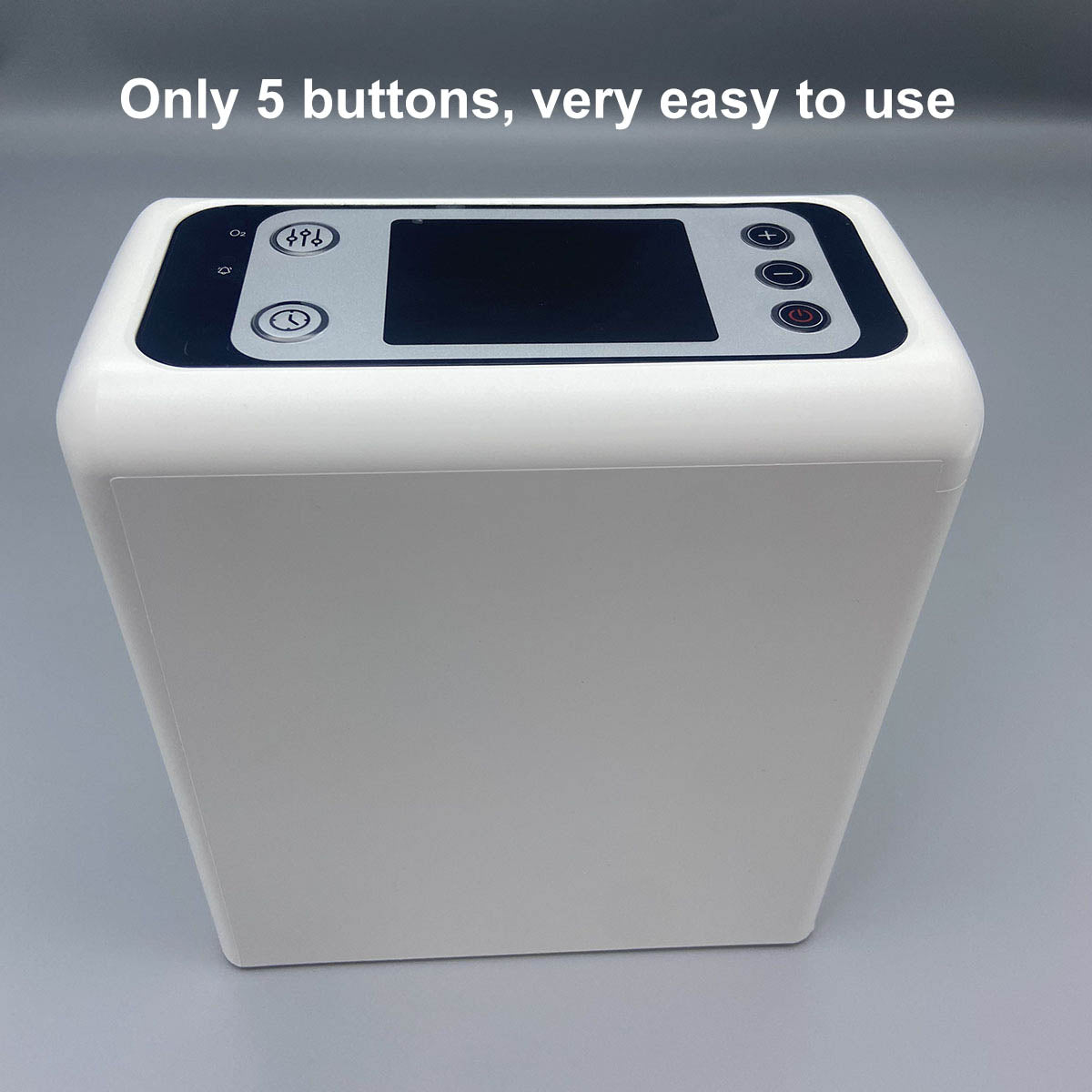 Compre Concentrador de oxígeno recargable portátil compacto de 3 litros, máquina generadora de oxígeno O2 de flujo continuo para viajes con paquete 