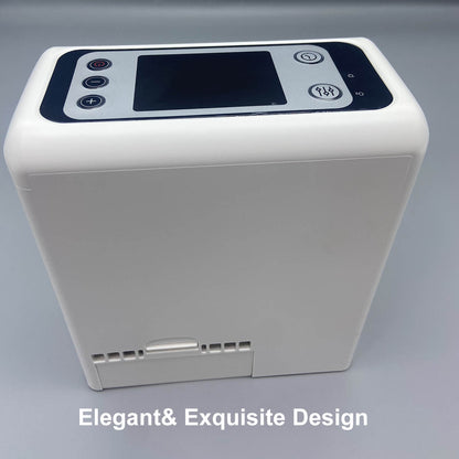 Compre Concentrador de oxígeno recargable portátil compacto de 3 litros, máquina generadora de oxígeno O2 de flujo continuo para viajes con paquete 