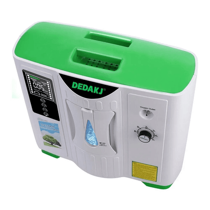 Alta Calidad DEDAKJ 2-9 litros hogar concentrador de oxígeno generador de oxígeno portátil máquina de oxígeno sin nebulizador función 110V/220V DE-2A