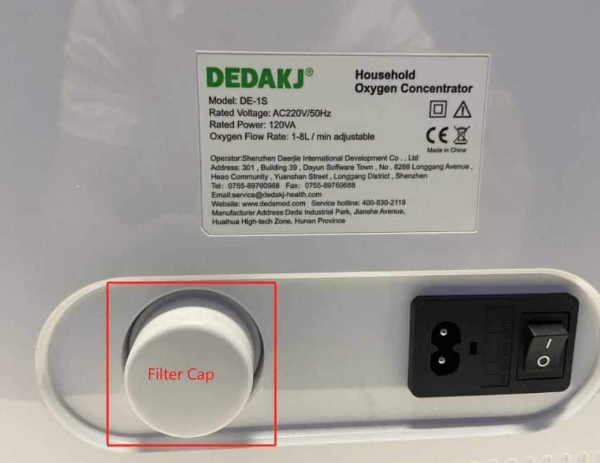 DEDAKJ Original Oxygen Accessory--Air Filter de1lw 1s 2aw 2sw 1.5cm (Original  Oxygen Accessory of dedakj Oxygen Concentrator)