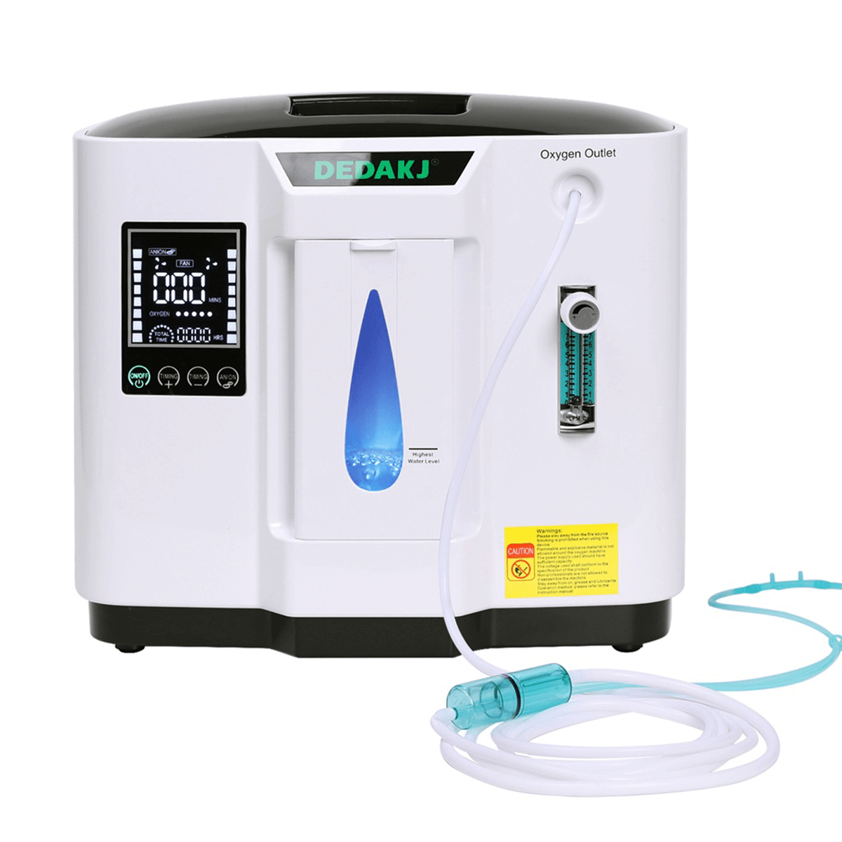 DEDAKJ 7liter continuous flow home oxygen concentrator DE-1A