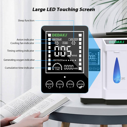 Compre el concentrador de oxígeno portátil Dedakj de 7 litros Ddt-1a dedamed Generador de producción de oxígeno doméstico de tasa de flujo continuo Máquina o2 (24 horas de funcionamiento / bajo nivel de ruido / uso en el automóvil)