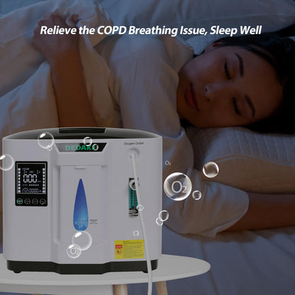 Compre el concentrador de oxígeno portátil Dedakj de 7 litros Ddt-1a dedamed Generador de producción de oxígeno doméstico de tasa de flujo continuo Máquina o2 (24 horas de funcionamiento / bajo nivel de ruido / uso en el automóvil)