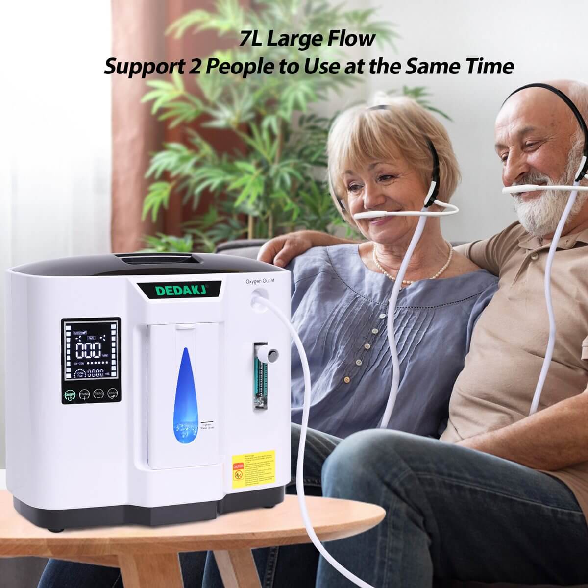 Compre el concentrador de oxígeno portátil Dedakj de 7 litros Ddt-1a dedamed Generador de producción de oxígeno doméstico de tasa de flujo continuo Máquina o2 (24 horas de funcionamiento / bajo nivel de ruido / uso en el automóvil)
