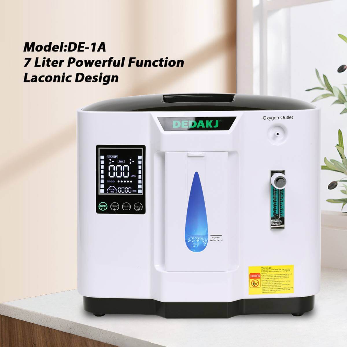 Compre el concentrador de oxígeno portátil Dedakj de 7 litros Ddt-1a dedamed Generador de producción de oxígeno doméstico de tasa de flujo continuo Máquina o2 (24 horas de funcionamiento / bajo nivel de ruido / uso en el automóvil)