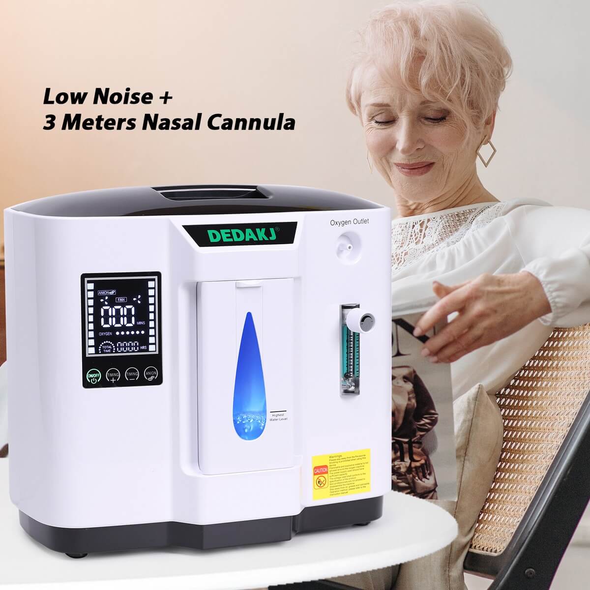 Compre el concentrador de oxígeno portátil Dedakj de 7 litros Ddt-1a dedamed Generador de producción de oxígeno doméstico de tasa de flujo continuo Máquina o2 (24 horas de funcionamiento / bajo nivel de ruido / uso en el automóvil)
