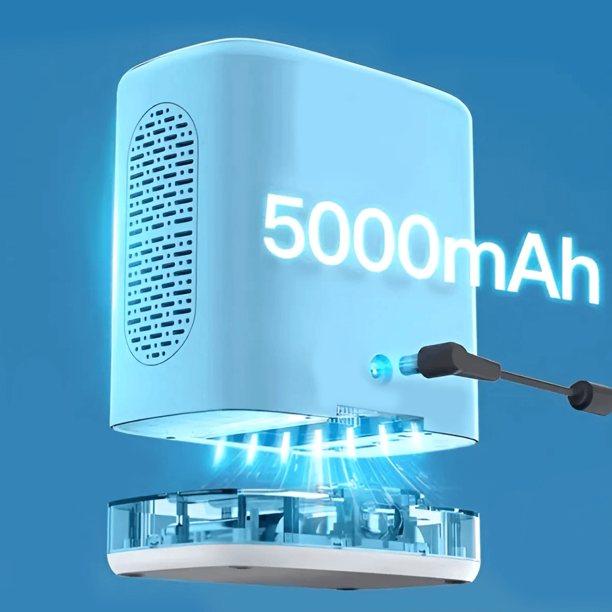 DEDAKJ Mini concentrador de oxígeno portátil Concentrador de oxígeno ligero móvil ajustable de 3L con batería recargable de 5000 mAh DE-Y3
