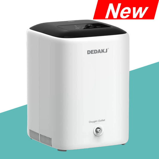 Buy DEDAKJ Portable 7 Liters Continuous Flow Oxygen Concentrators Home Use Breathing Oxygen Concentrator Machine Low Noise Support Whole Night Working