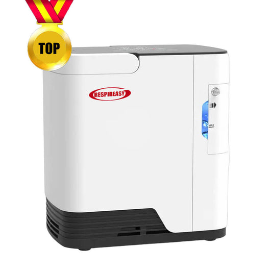 Erschwinglicher Preis DEDAKJ Tragbares 9-Liter-Sauerstoffgerät Sauerstoffkonzentrator mit kontinuierlichem Fluss, einstellbar für die Sauerstoff-Atemtherapie zu Hause, 110 V/220 V
