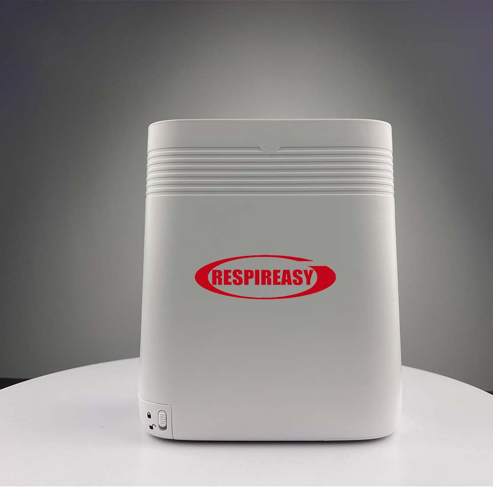 Portable Oxygen Concentrator 5 Liter Continuous Flow Rate Mini Size Rechargeable POC Oxygenerator O2 Making Machine with 6700mA Battery
