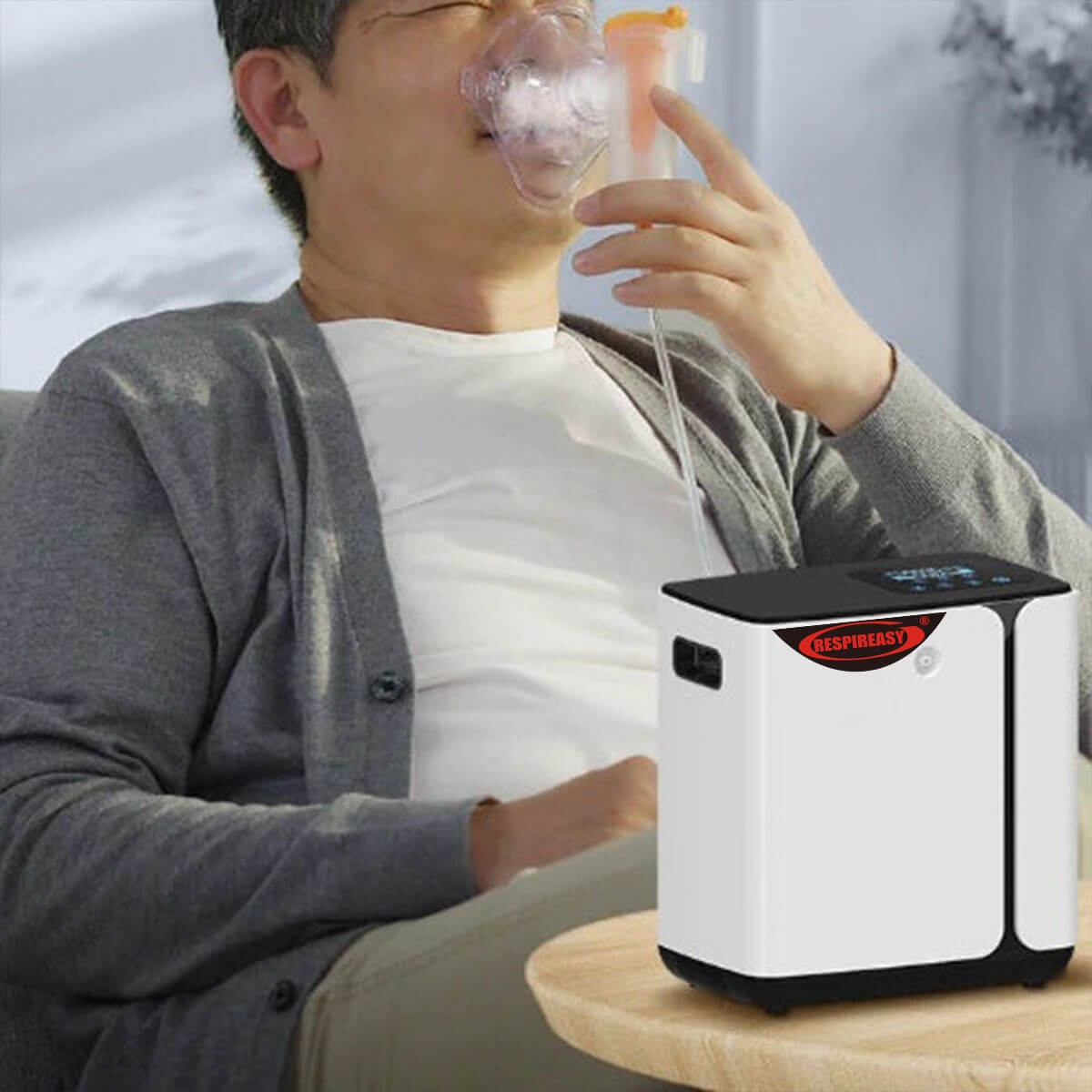 Buy DEDAKJ Portable Oxygen Concentrators 8 Liters Continuous Flow Oxygen Generator O2 Breathing Equipment for Home Personal Care 110V/220V