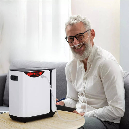 Generador portátil del oxígeno de DEDAKJ sin la función 110V/220V del nebulizador Alta concentración usada restaurada del 93% concentrador del oxígeno del hogar del flujo continuo de 7 litros DE-1A